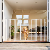 Extra tall pressure fit pet cheap gate white